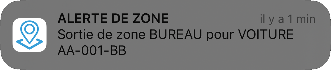 sortie zone de surveillance